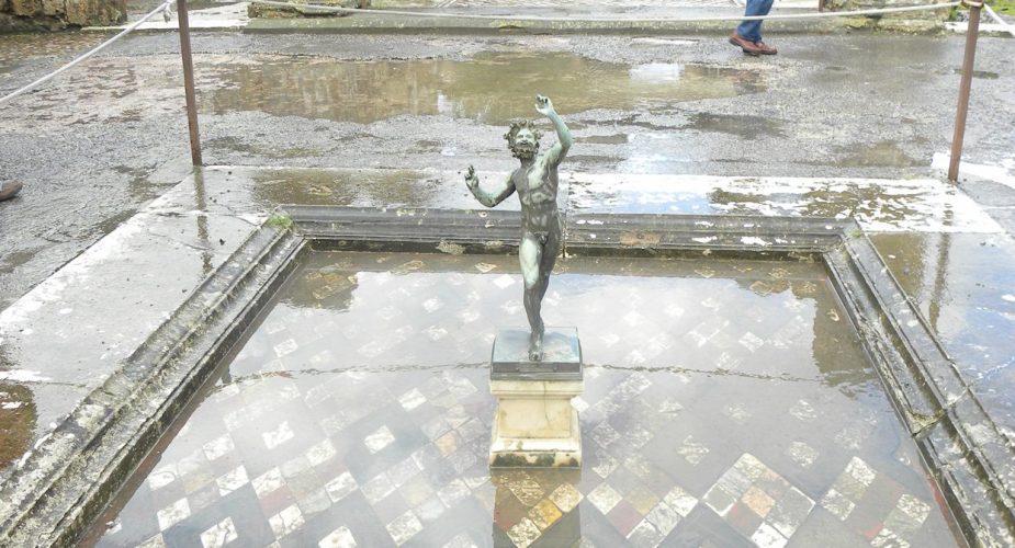 A statue in Pompeii