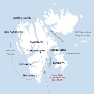 Realm of the Ice Bear Itinerary Map